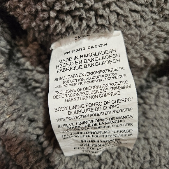 Wrangler Heavyweight Sherpa Lined Plaid Flannel Shirt Jacket BlueCabincore XL - Picture 11 of 11